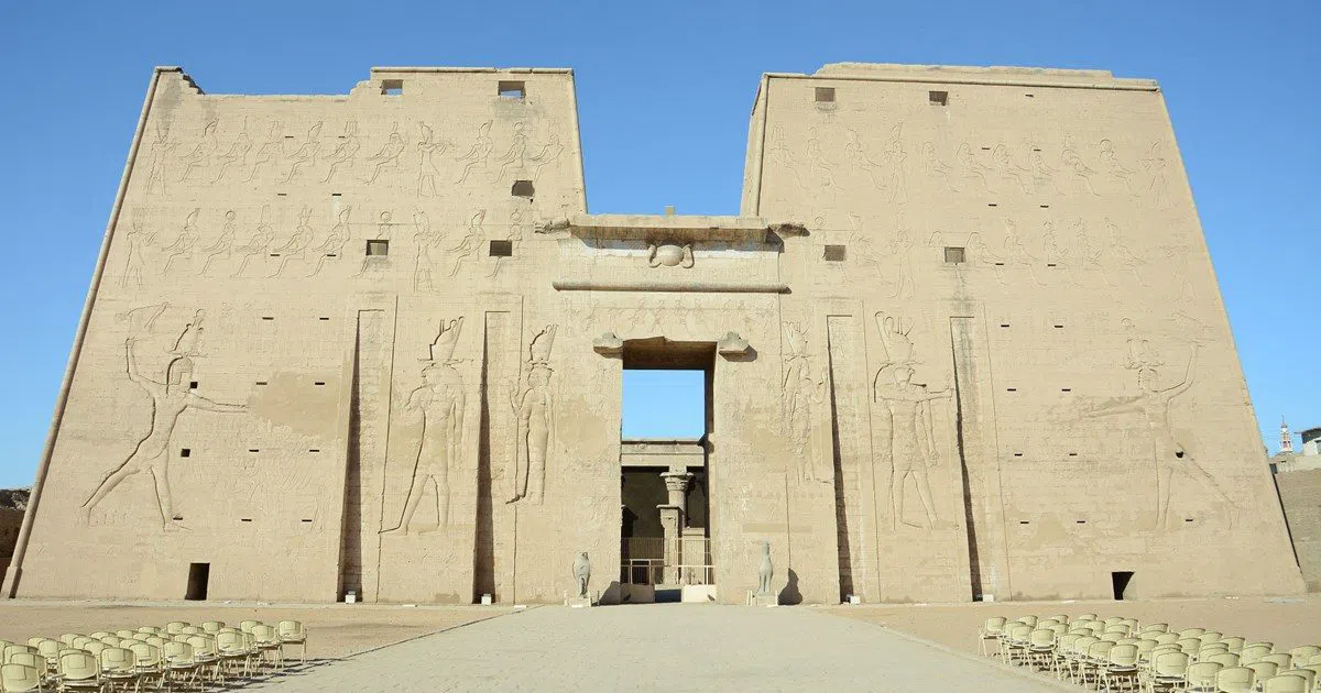 Inside Edfu's Falcon Temple on a September Day Trip from Luxor