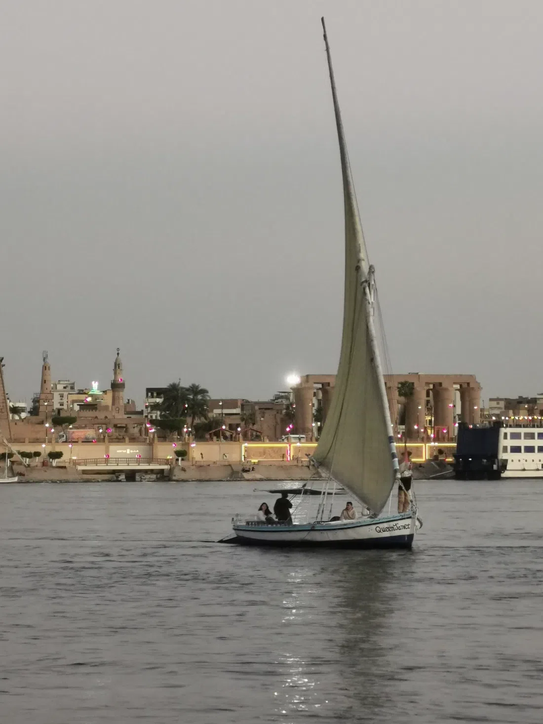 Feluccas on the Corniche, Luxor